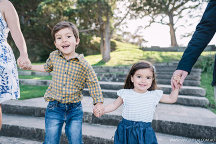 Family Portrait Session at Bradleys Head Amphitheatre Mosman