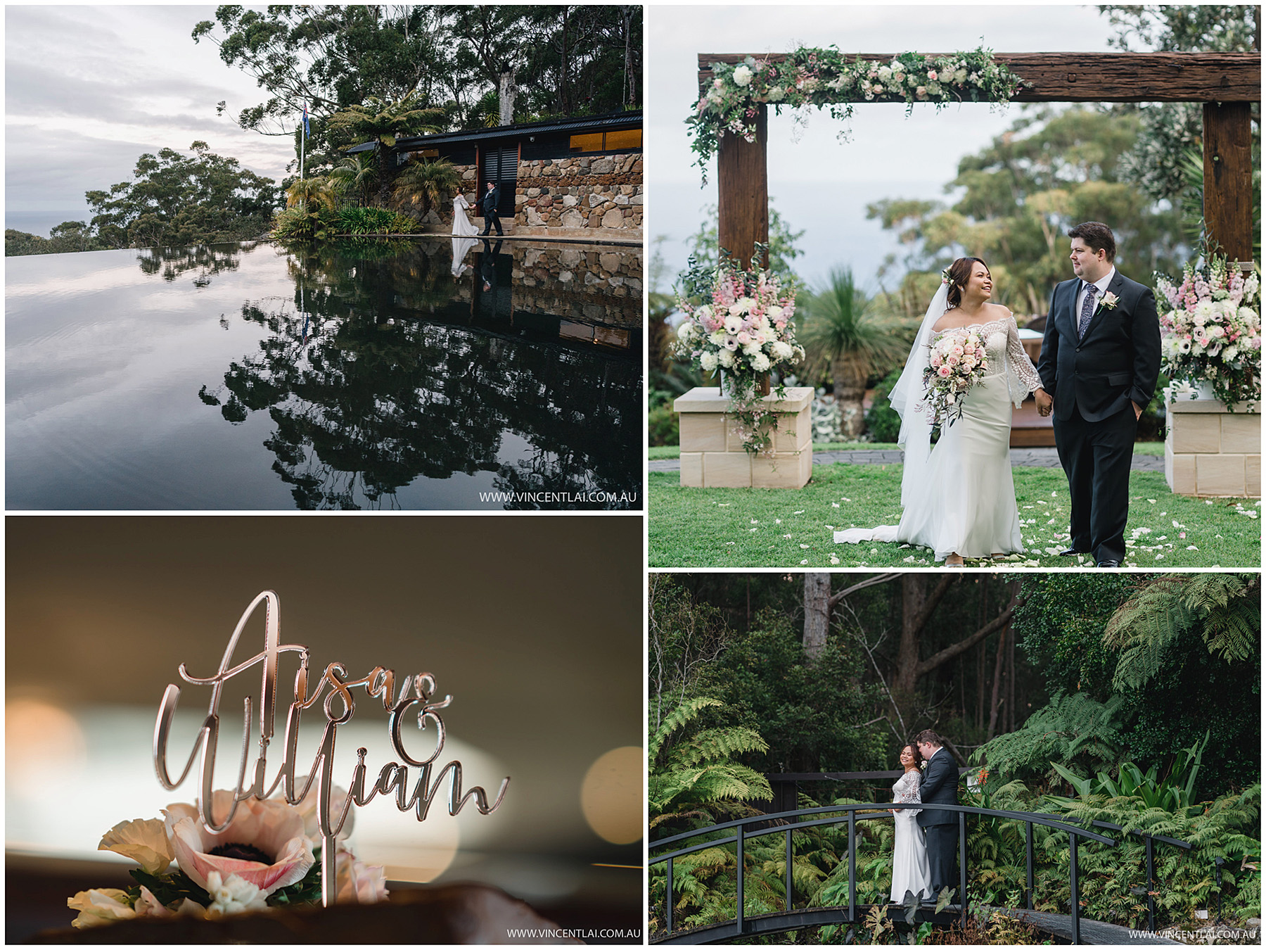 Wedding at Tumbling Waters Retreat Stanwell Tops