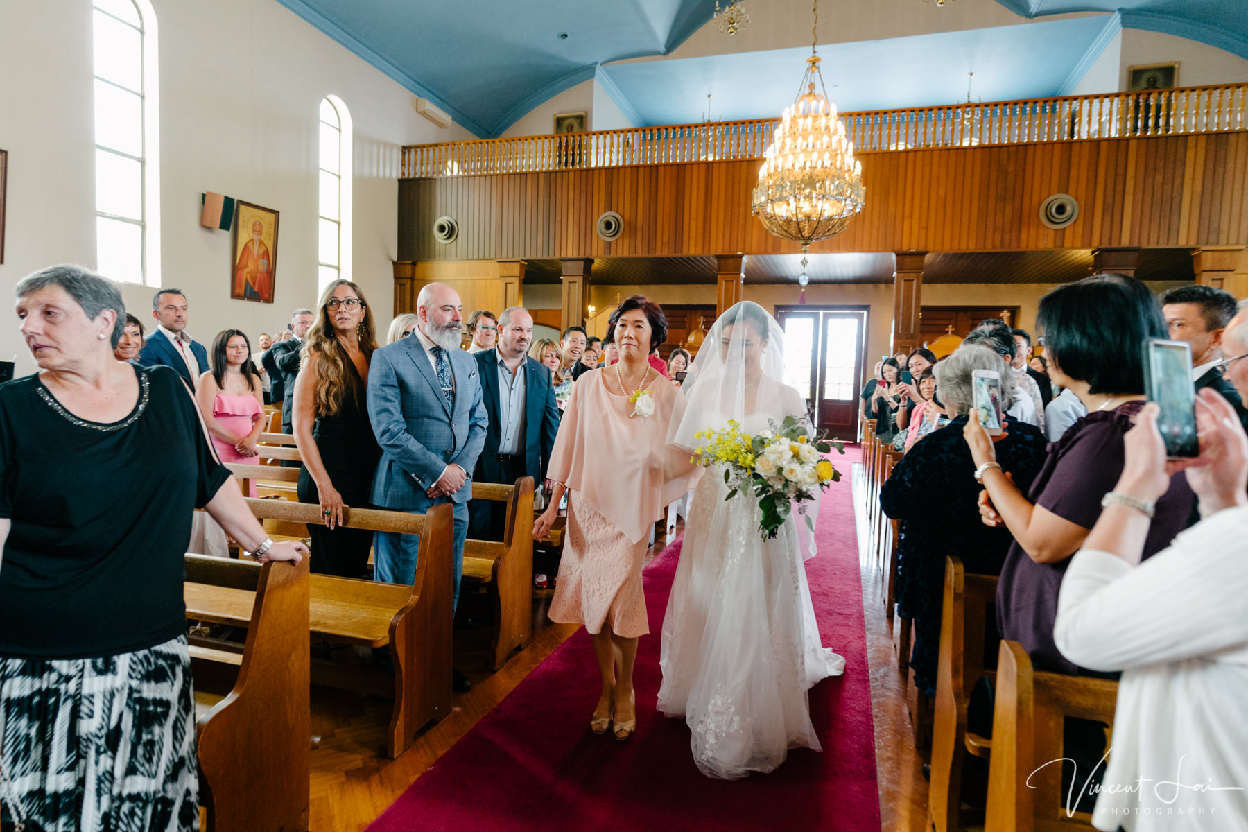 Wedding at St Nicholas Greek Orthodox Church and Sergeants Mess Reception