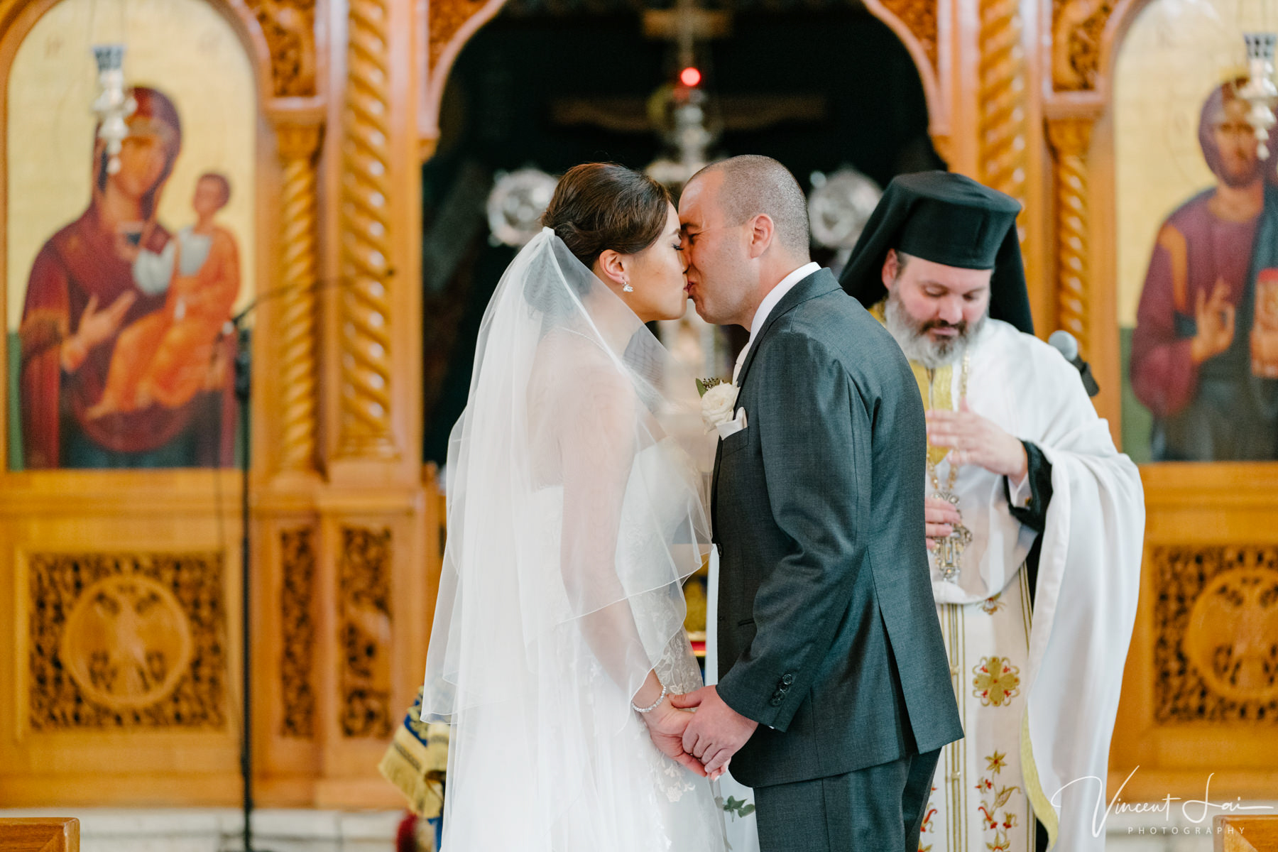 Wedding at St Nicholas Greek Orthodox Church - Photographer Vincent Lai