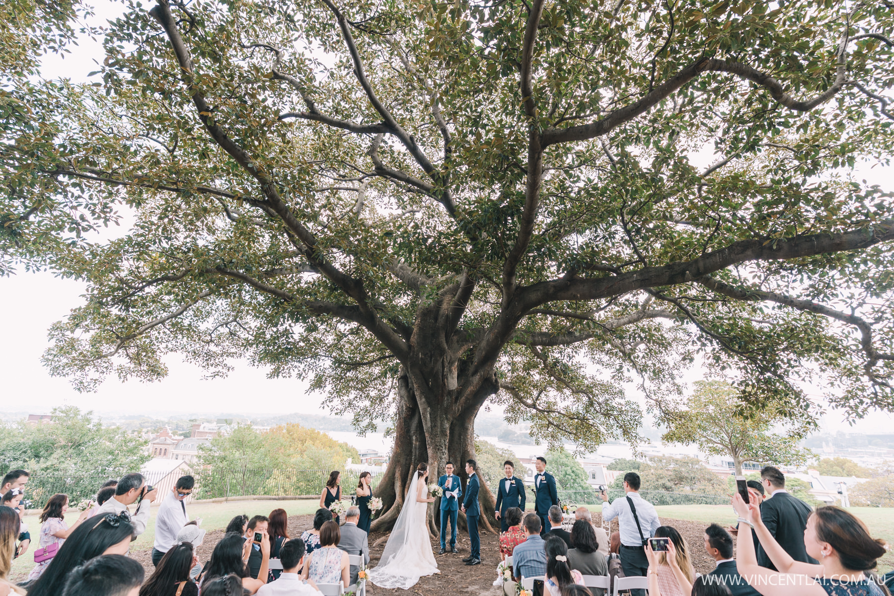 Observatory Hill Park Wedding Ceremony and Zest Point Piper Wedding Reception