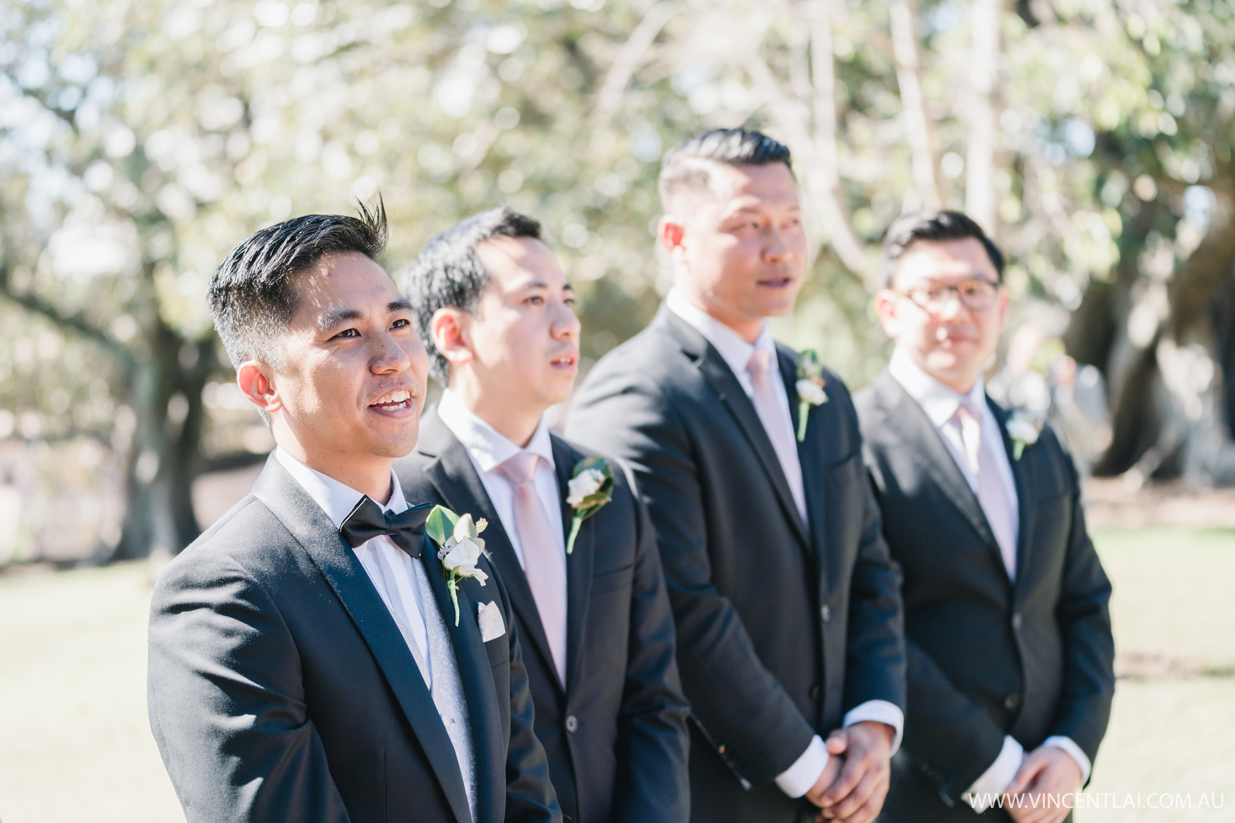 Wedding at Tarpeian Lawn Royal Botanic Garden Sydney and The Tea Room QVB Wedding Reception 