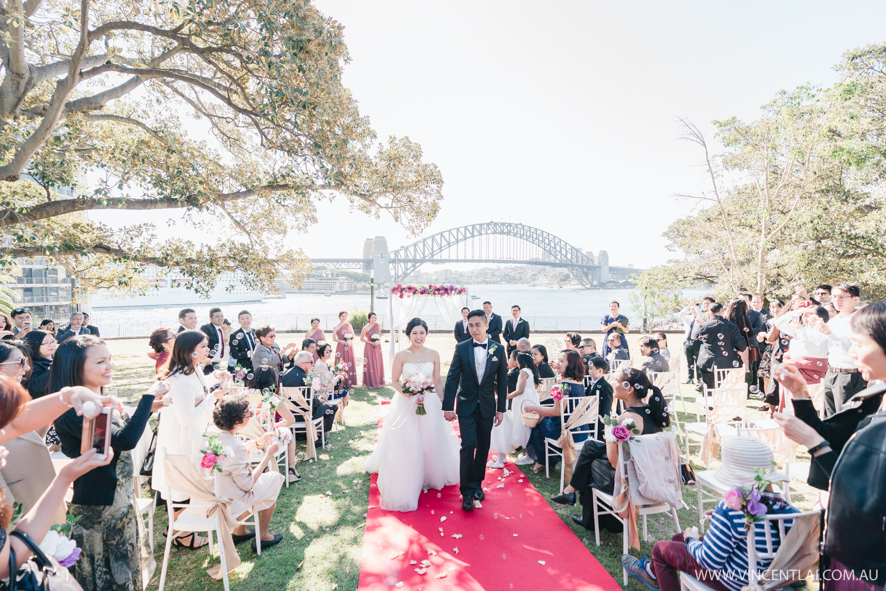 Wedding at Tarpeian Lawn Royal Botanic Garden Sydney
