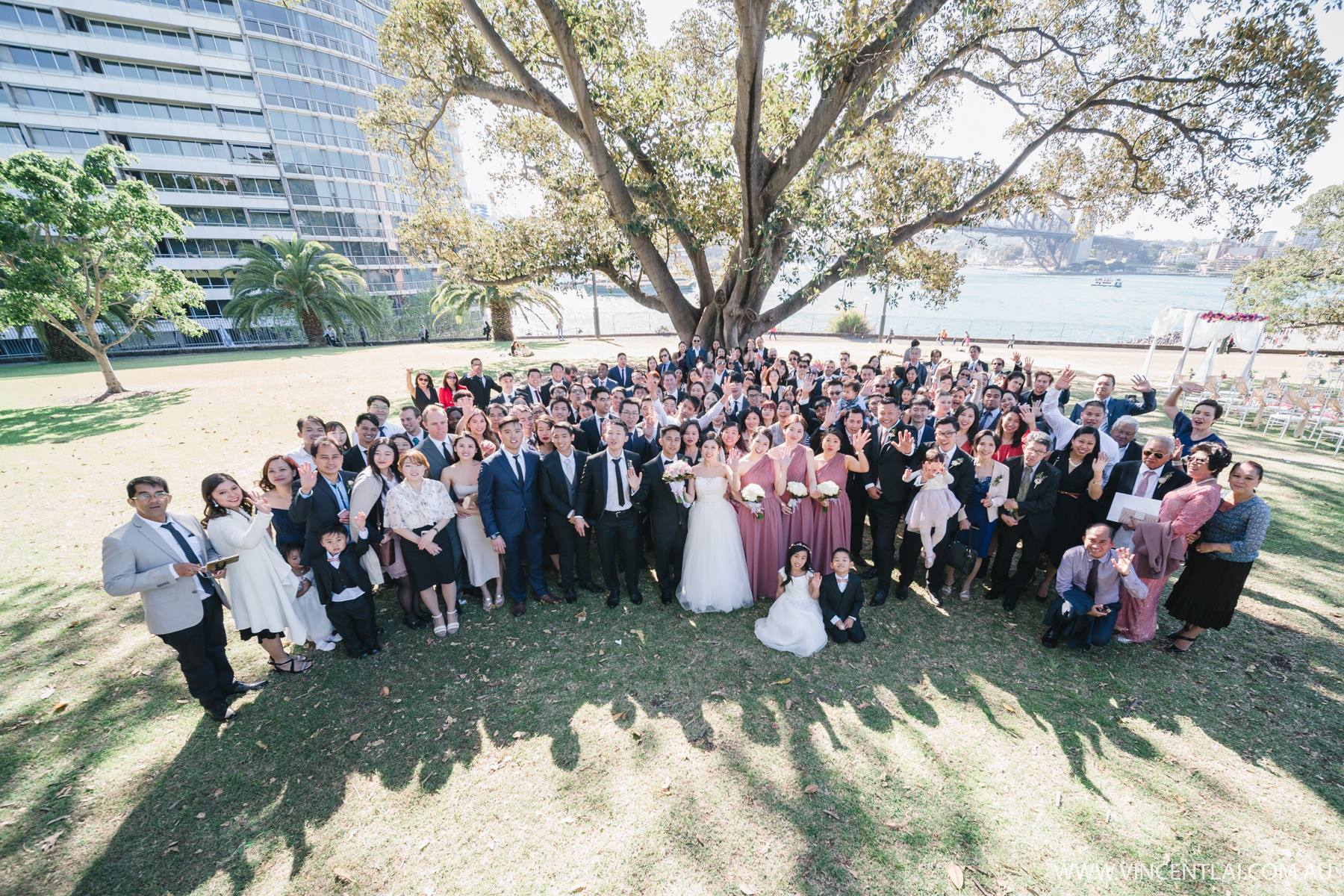 Wedding at Tarpeian Lawn Royal Botanic Garden Sydney