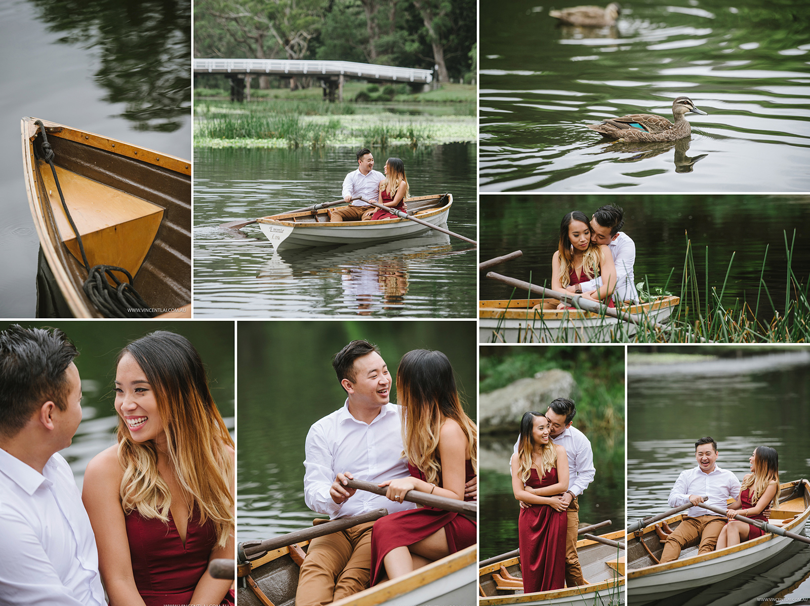 Audley Boatshed Engagement Photo