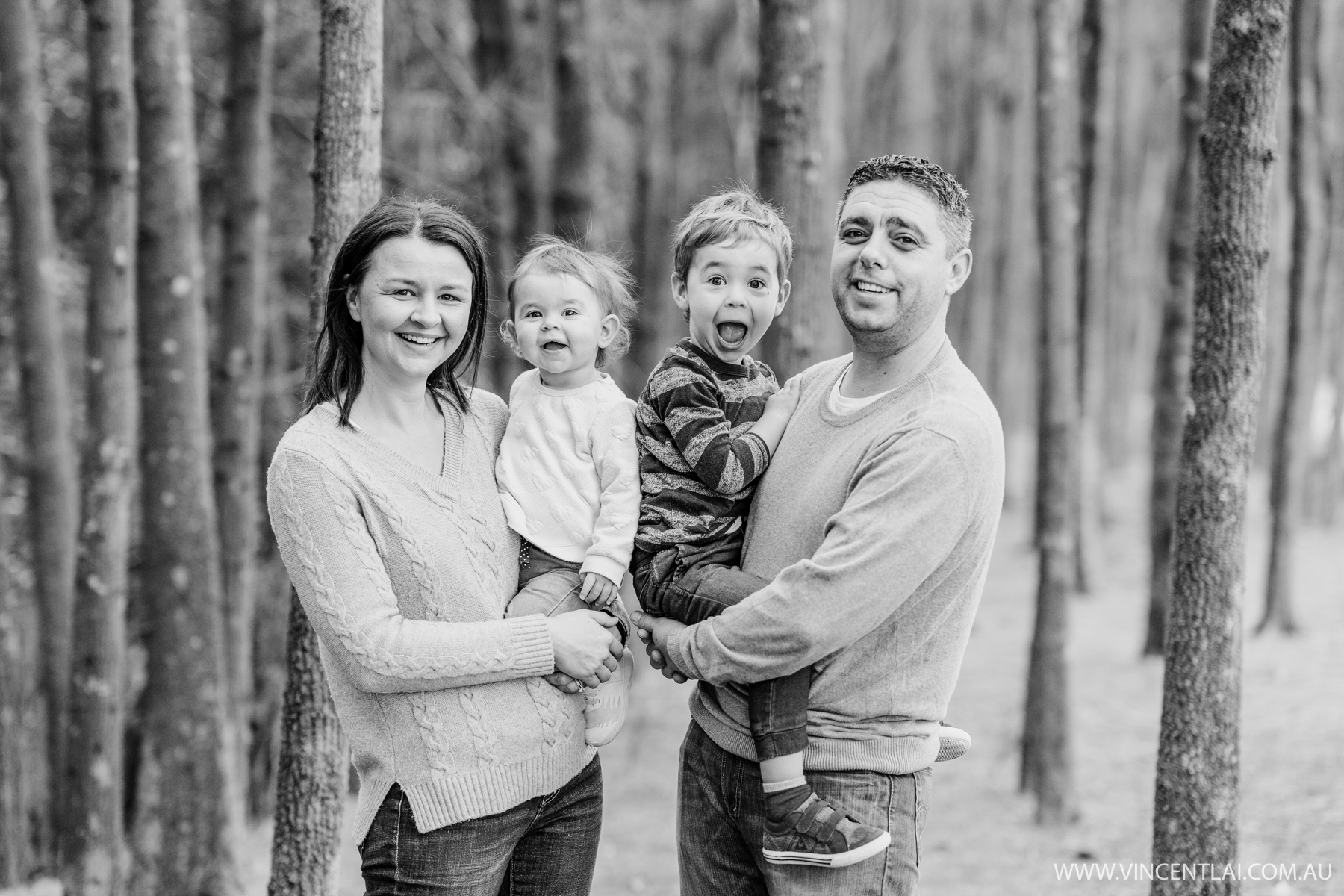 Winter Family Photo Session at Bicentennial Park Homebush