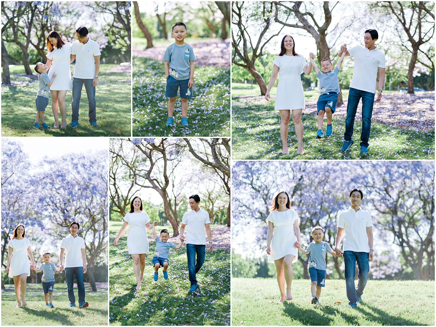 Family Photos During Jacaranda Season