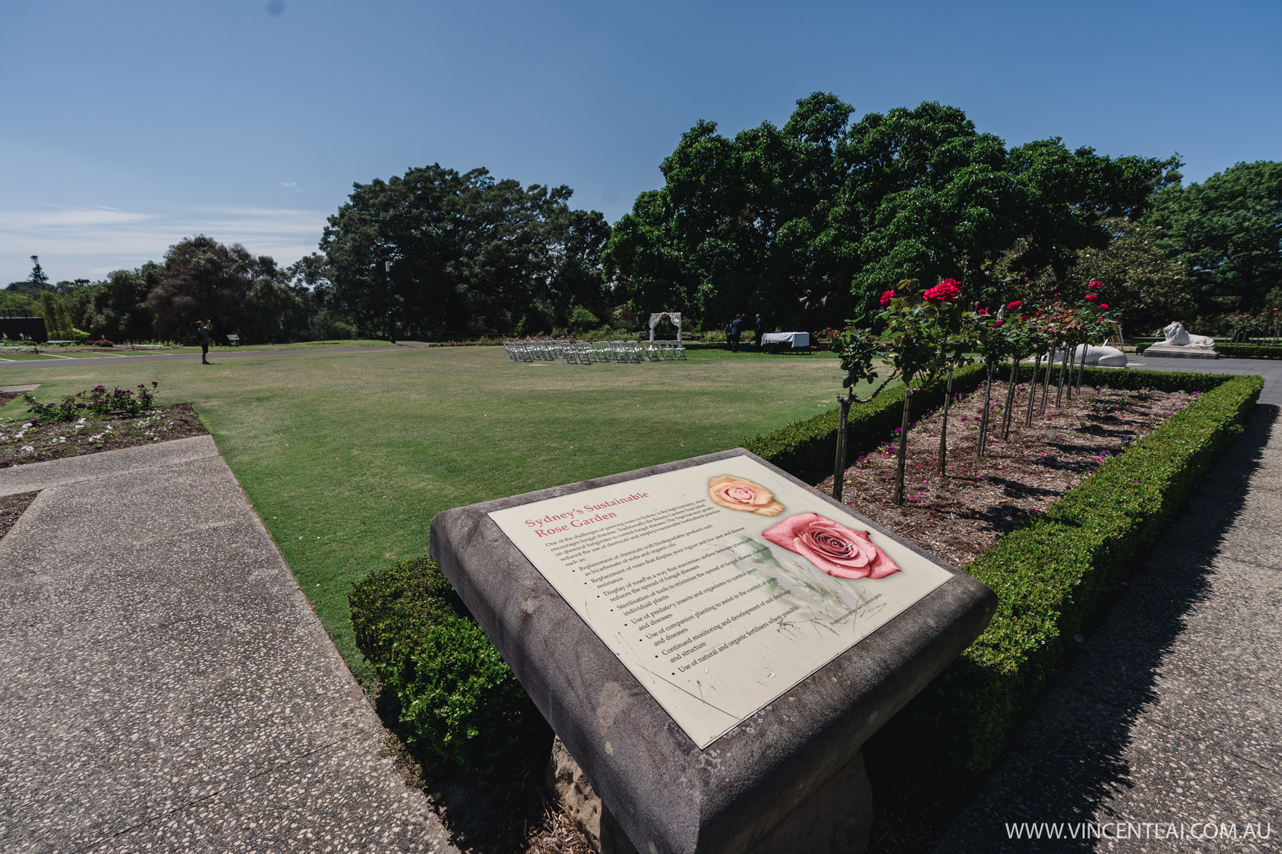 Royal Botanic Garden's Rose Garden Pavilion and Lawn