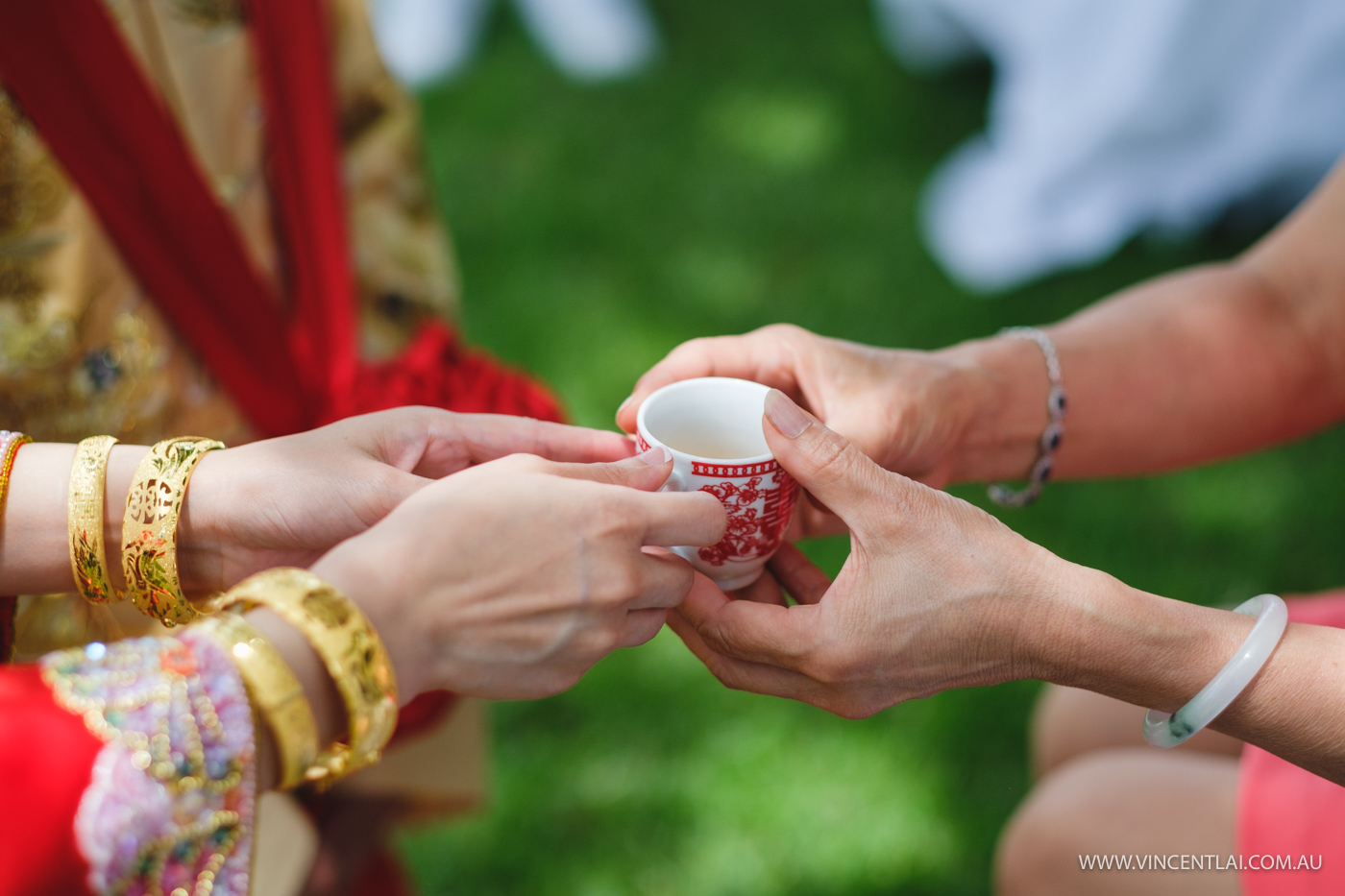 Tea Ceremony at Belgenny Farm Wedding 