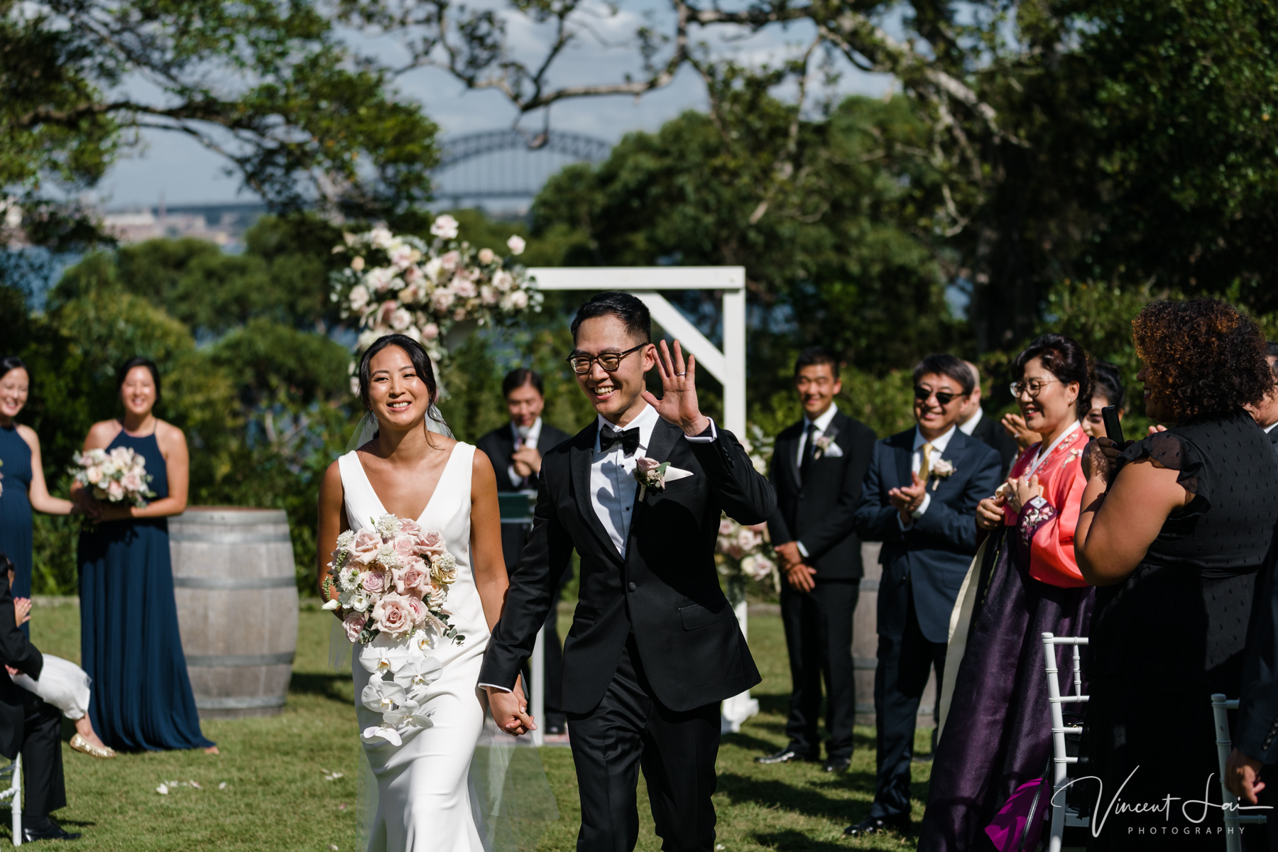 Husband and Wife Athol Hall Mosman Wedding