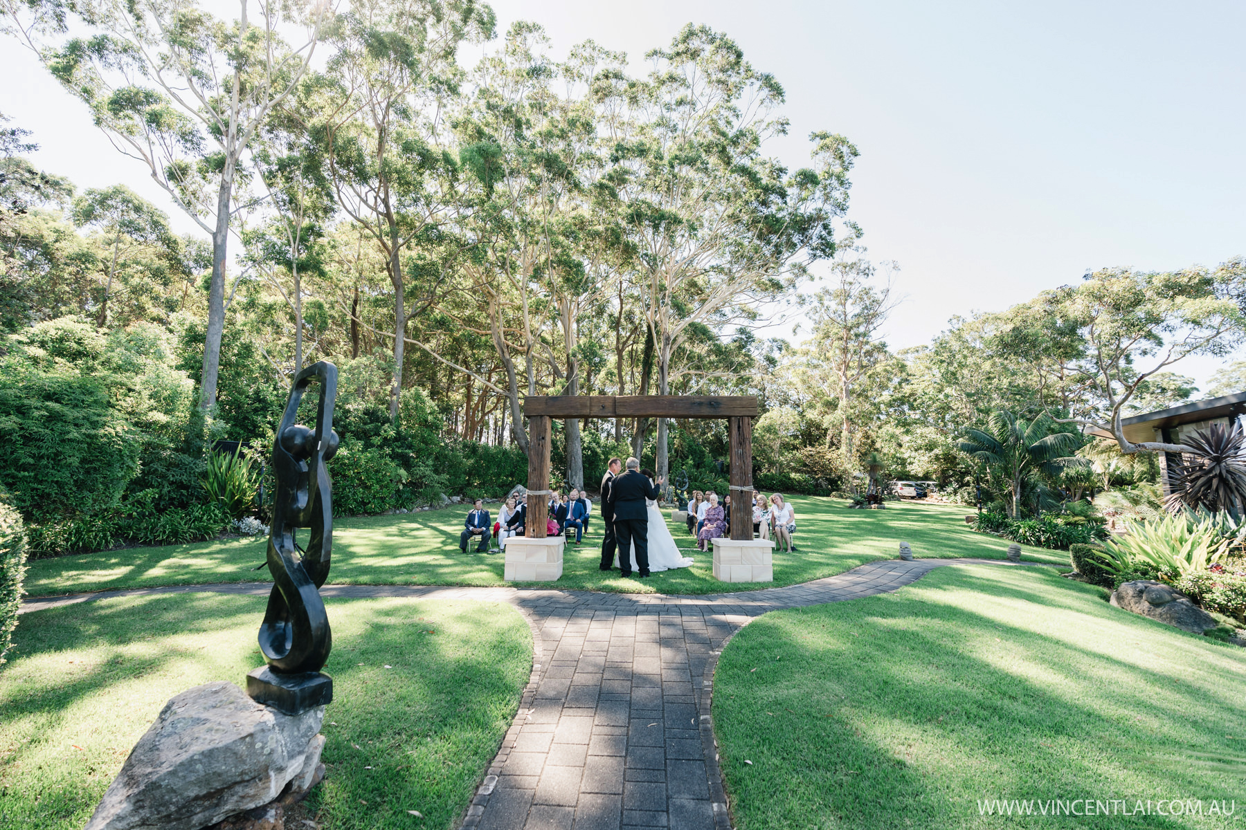 Intimate Tumbling Waters Retreat Wedding