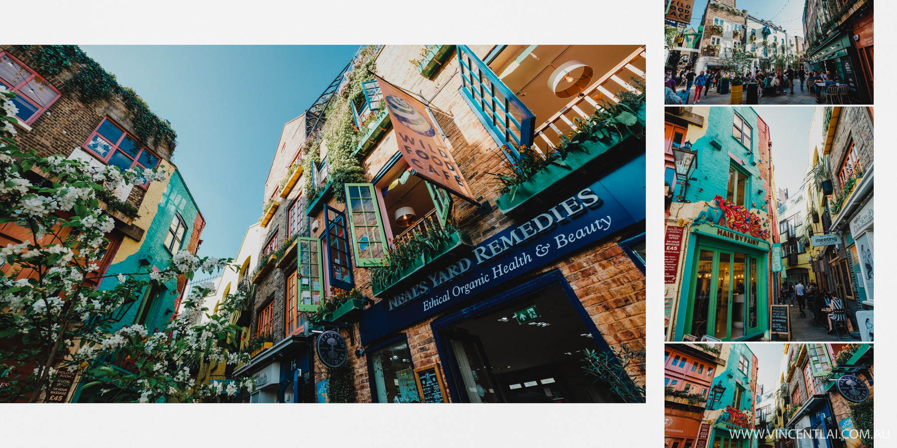 Neal's Yard is a small alley in London's Covent Garden 