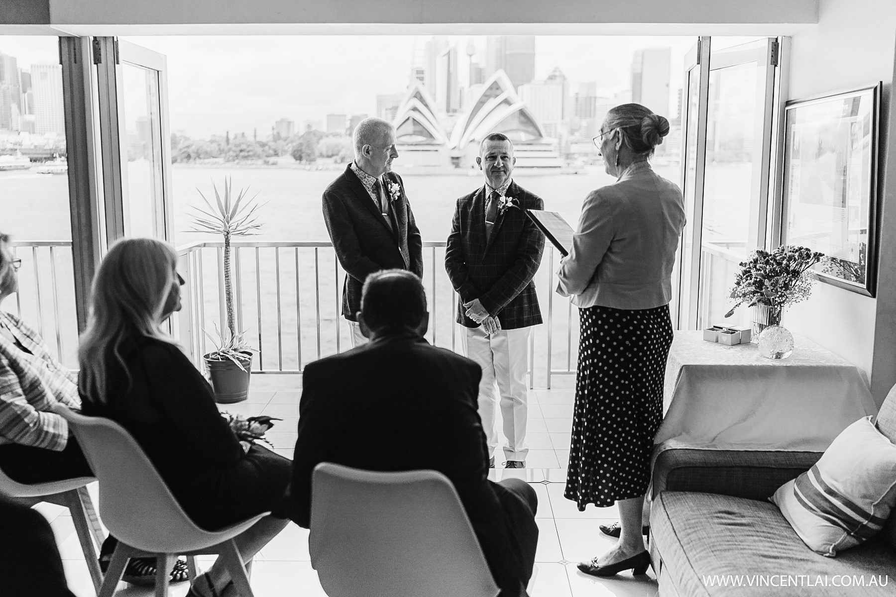 Intimate Kirribilli Wedding Ceremony and Bennelong Restaurant Wedding Reception 