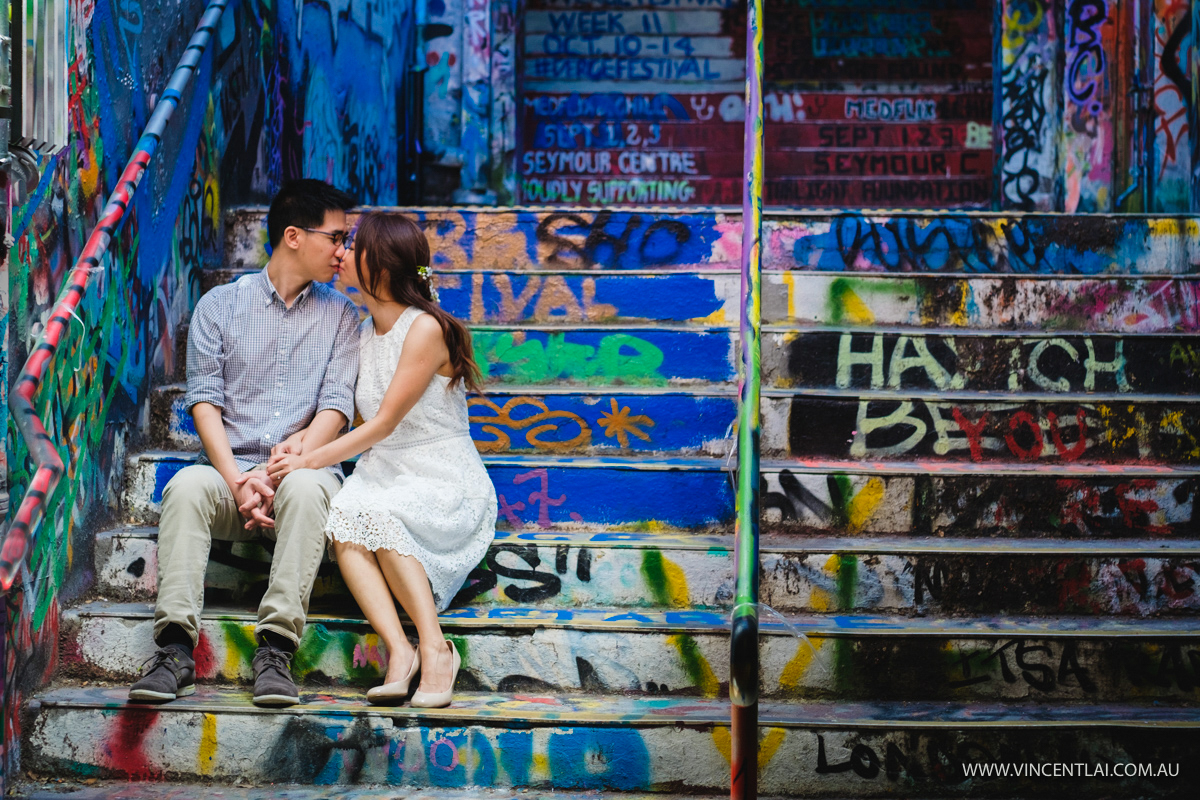 Graffiti Engagement Photo