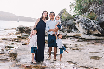 Summer family photo session at Balmoral Beach Mosman