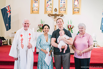 Baptism at St Francis Xavier Lavender Bay