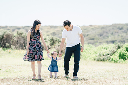 Family Photos at Bare Island Fort La Perouse